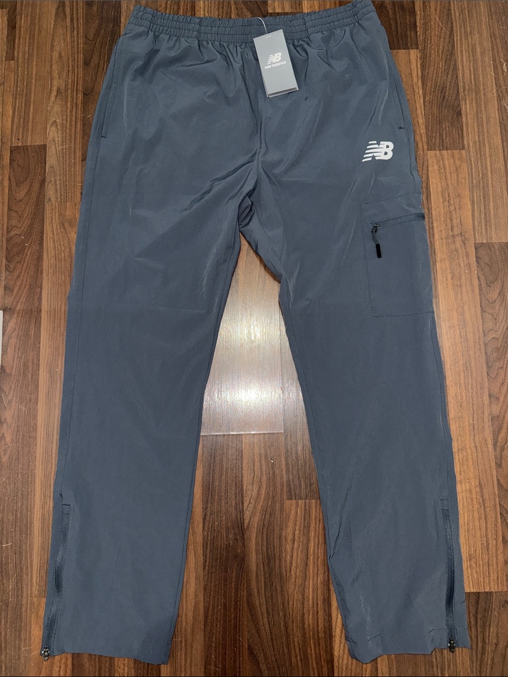 New Balance Men’s Dark Gray Cargo Track Pants